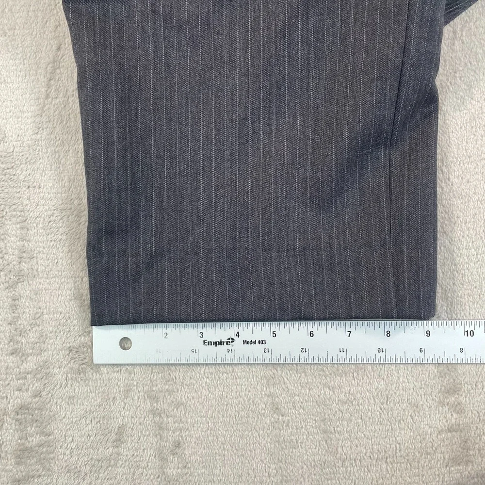 Vintage‎ Banana Republic Pants Men 33x27 Grey Pinstripe Wool Straight Leg Preppy